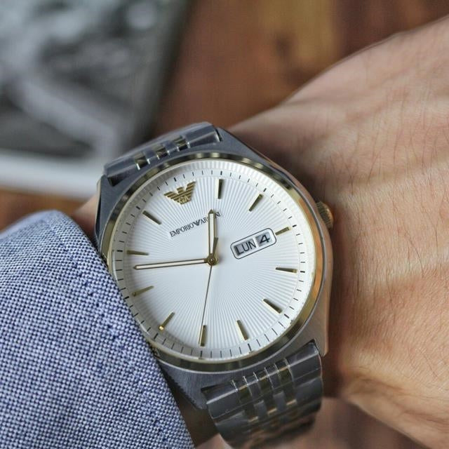Emporio Armani Two-Tone Stainless Steel Men's Watch - AR11034